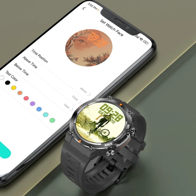 MAX18™ Smartwatch for Men AMOLED Display, Bluetooth Calling & AI Voice Assistant