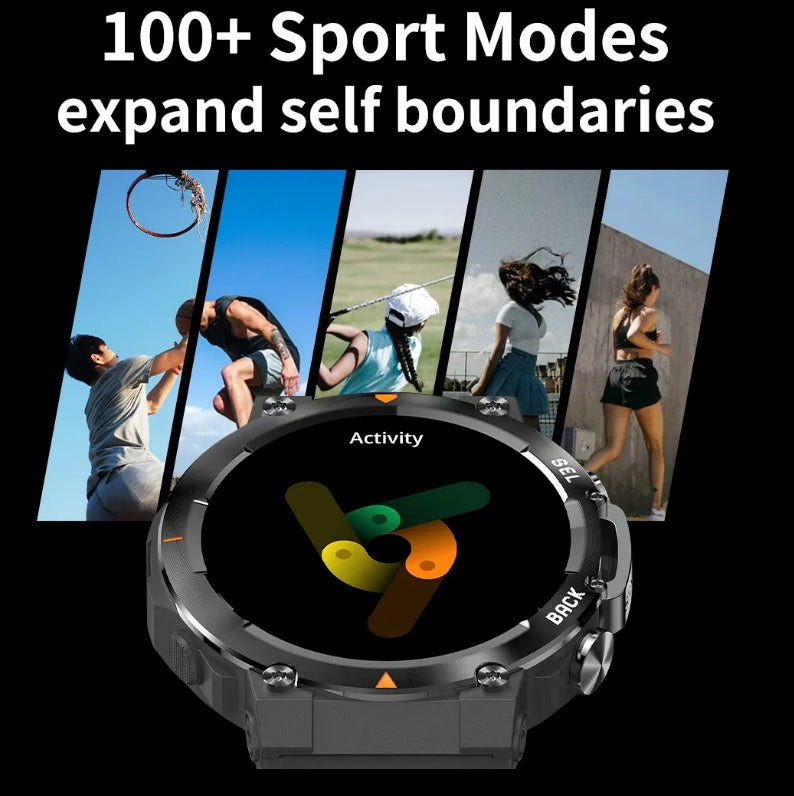 MAX18™ Smartwatch for Men AMOLED Display, Bluetooth Calling & AI Voice Assistant