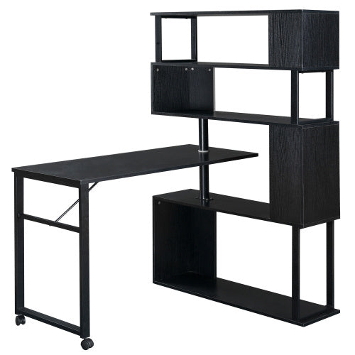 LuxeEdge™ L-Shaped Home Office Desk Space-Saving Workstation