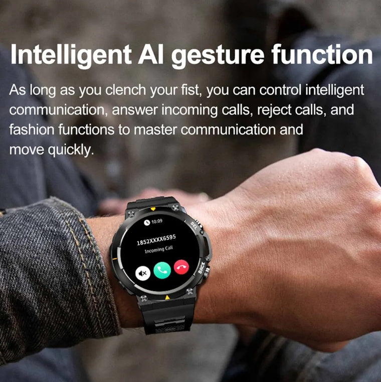MAX18™ Smartwatch for Men AMOLED Display, Bluetooth Calling & AI Voice Assistant