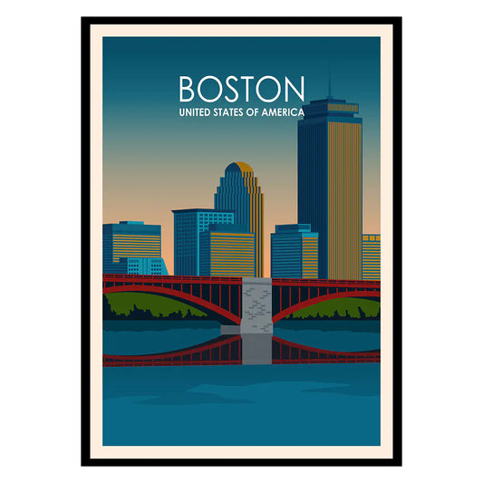 Boston Heritage Wall Art Premium Matte Poster (Multiple Sizes)